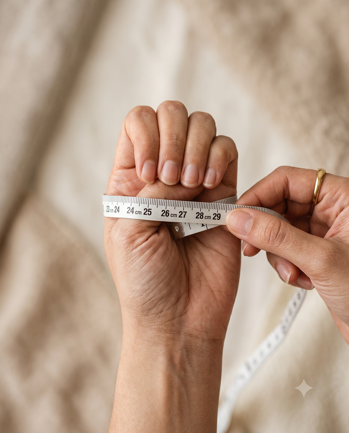 Measuring around the hand