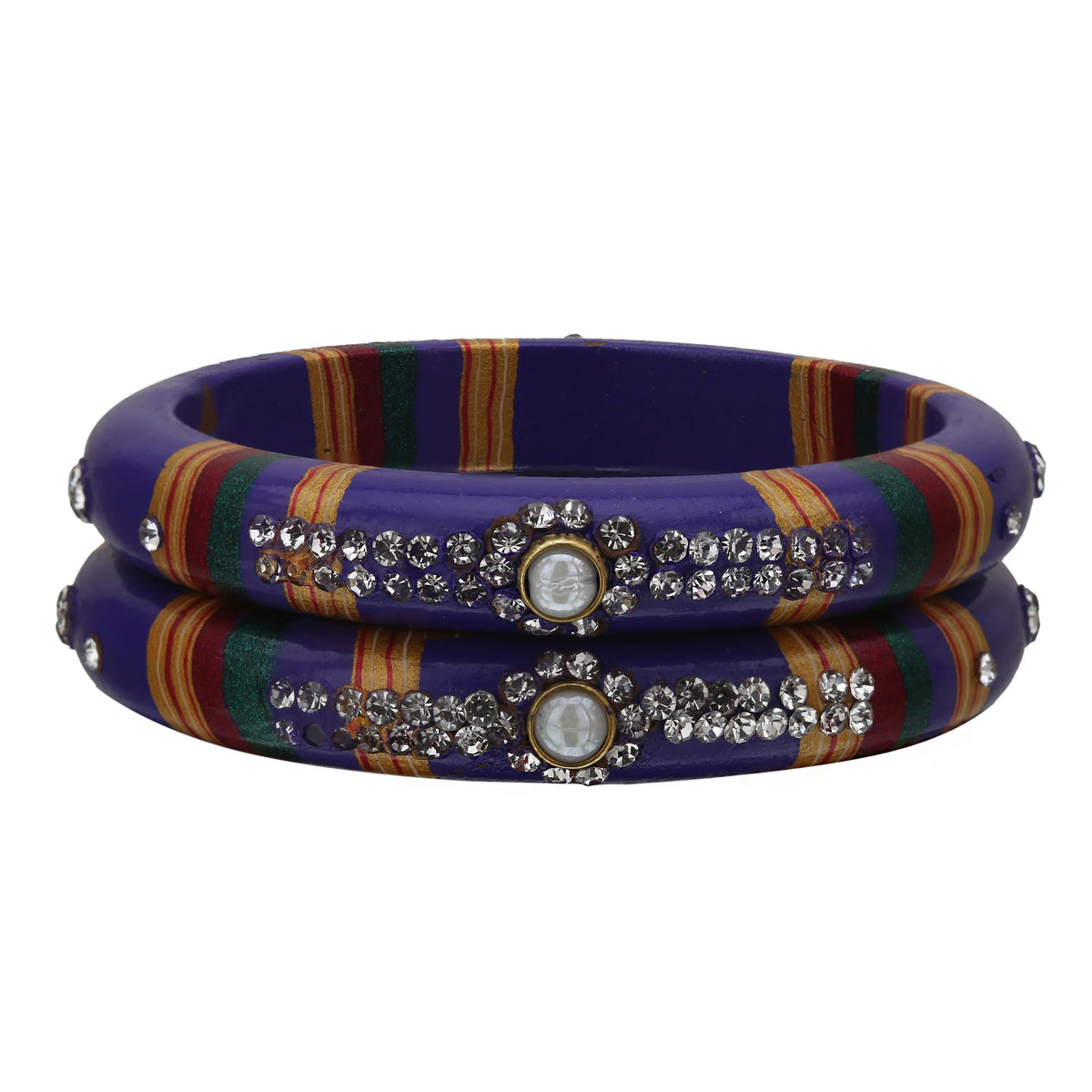 Handmade Purple Lakh Bangles for Women

