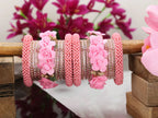 Blush Pink Handmade Lakh Bangles