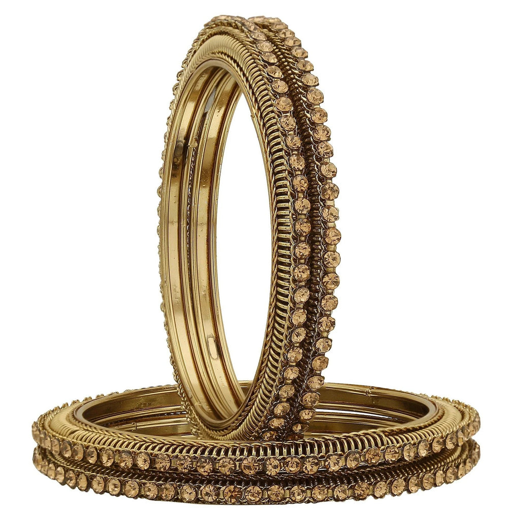 Champagne Gold Handmade Lakh Bangles