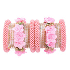 Blush Pink Handmade Lakh Bangles
