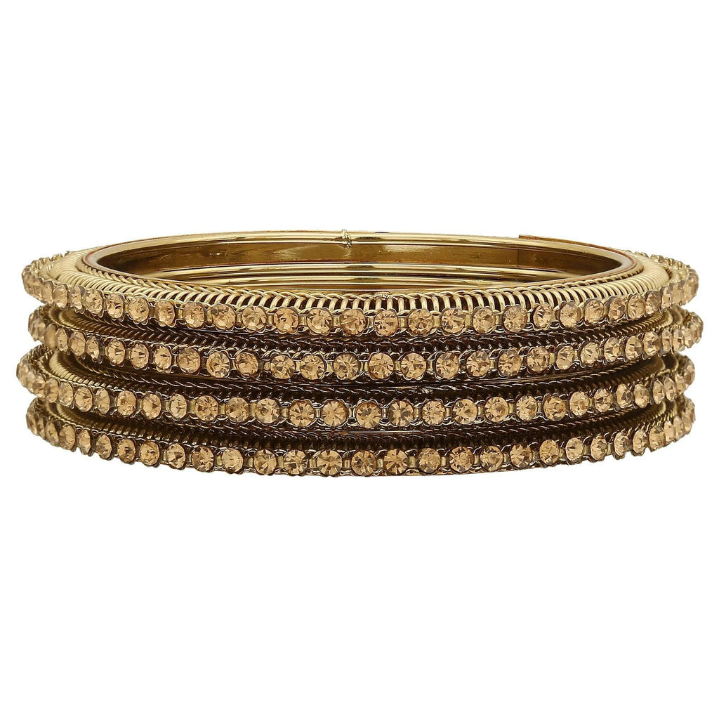 Champagne Gold Handmade Lakh Bangles