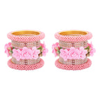 Blush Pink Handmade Lakh Bangles