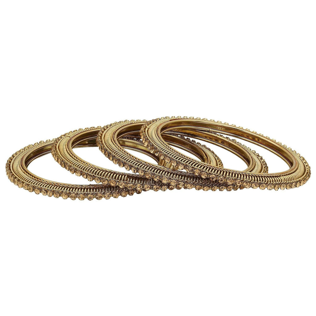 Champagne Gold Handmade Lakh Bangles