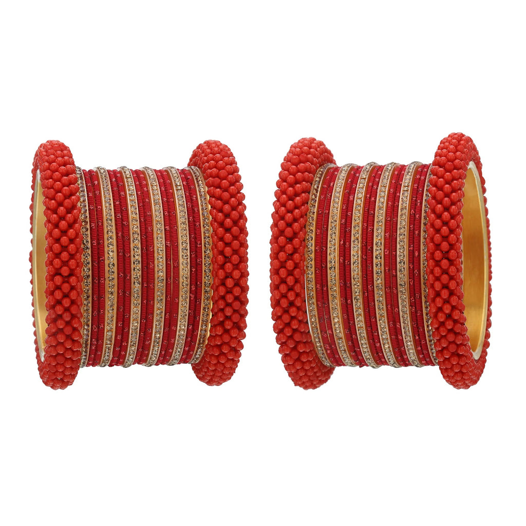 Traditional Bridal Red Lakh Bangles