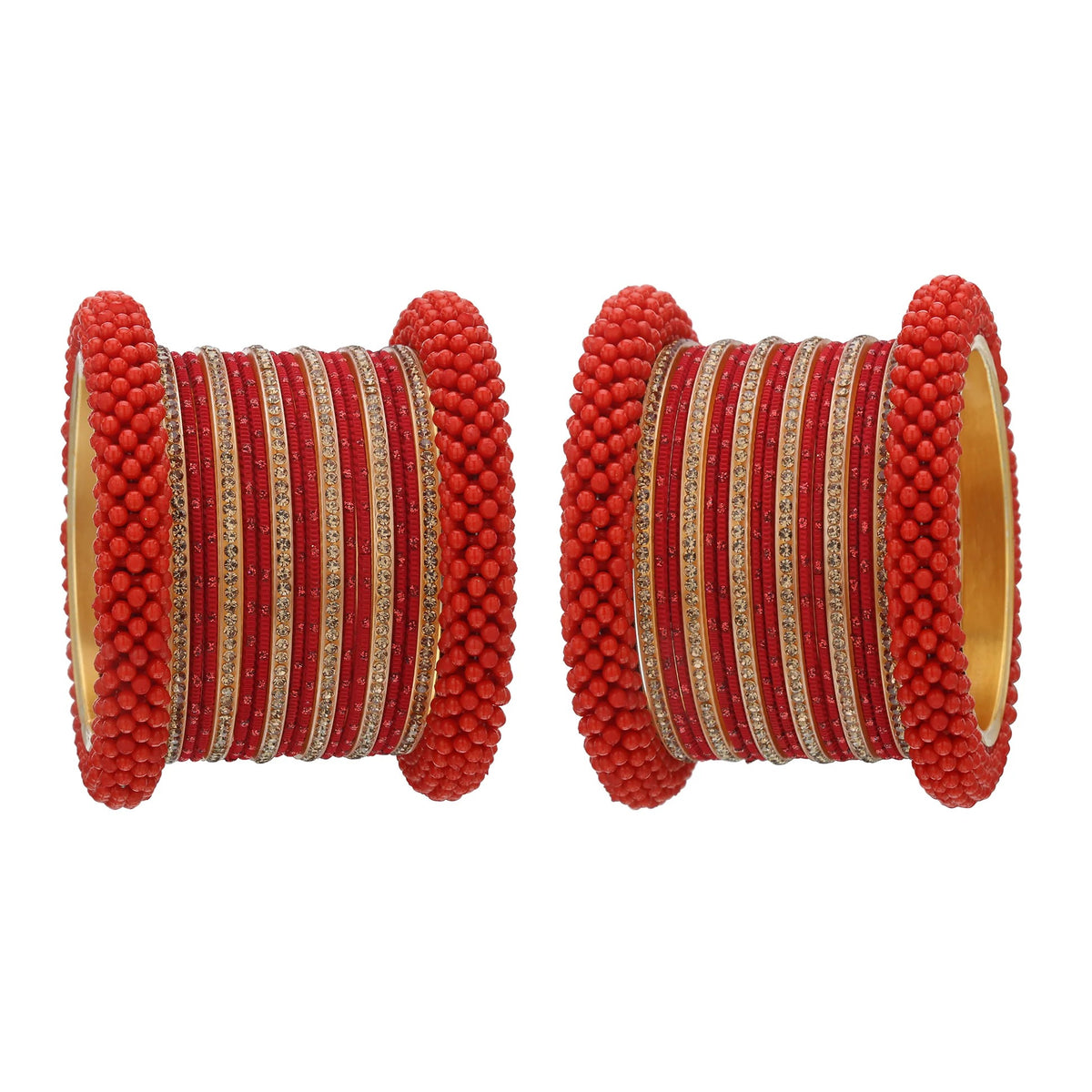 Traditional Bridal Red Lakh Bangles